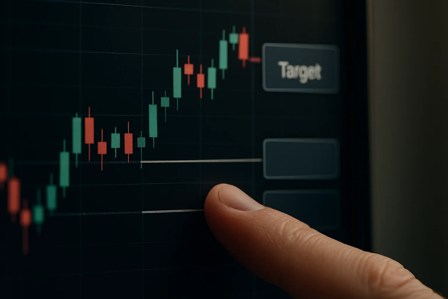 Réglage d’un stop-loss sous le niveau actuel du marché sur une interface de trading avec ordre lié.